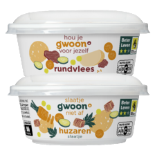 g'woon rundvlees- of huzarenslaatje